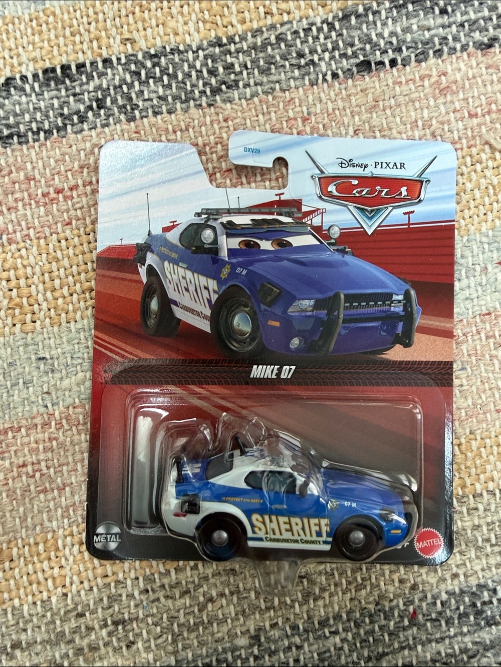 NWT Disney Cars Mike 07 sheriff die-cast car toy